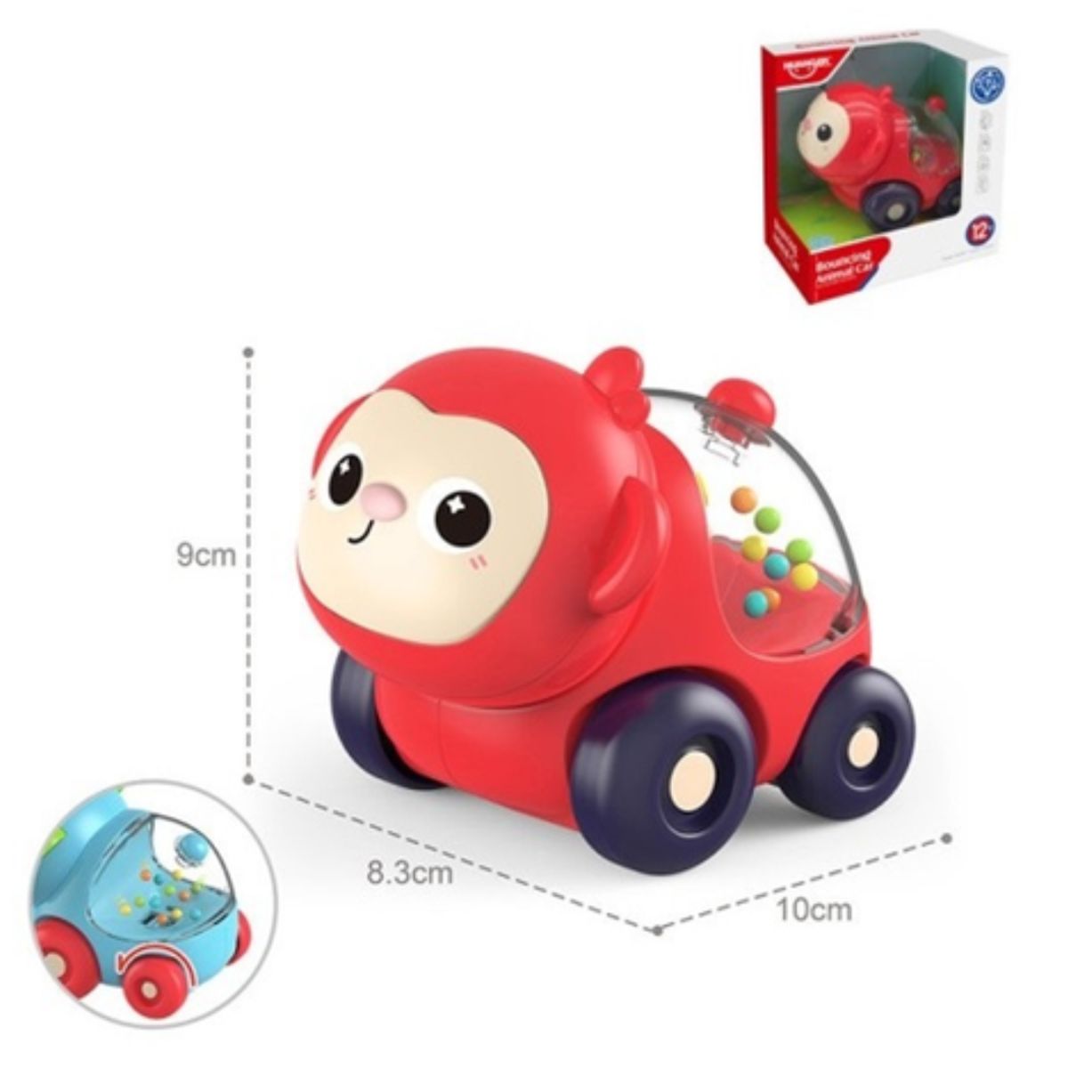 TEDMIMAK - Autos Sonajero Juguete Animales infantiles Niño