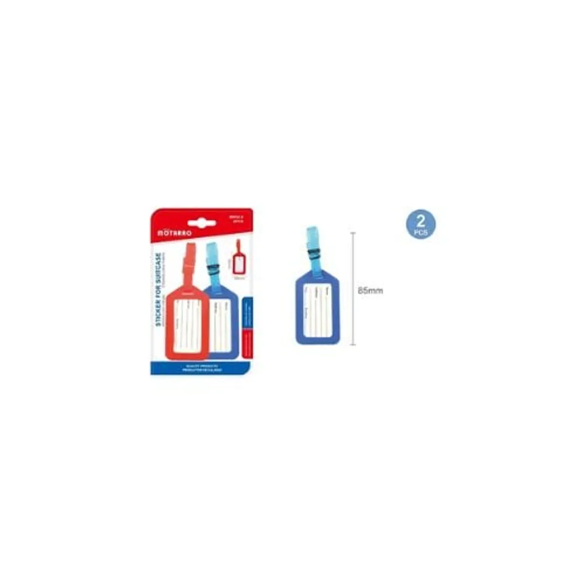 GENERICO - Etiqueta Del Equipaje 2 Pcs