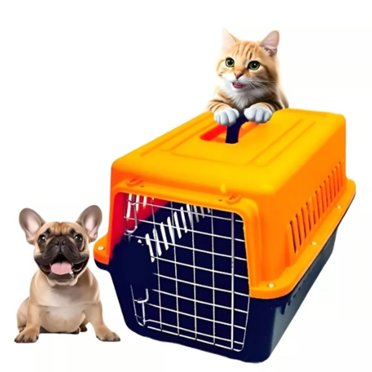 GENERICO - Caja Transportadora Gato Canil Para Perros Jaula Roro Canil