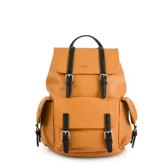 ZIOL - Mochila con tapa mediana zaciam mostaza