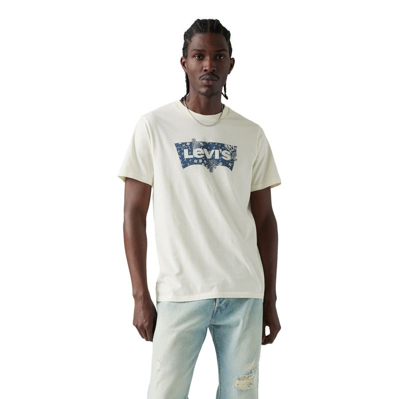 LEVIS - Polera Hombre Graphic Crewneck Tee Blanco Levis