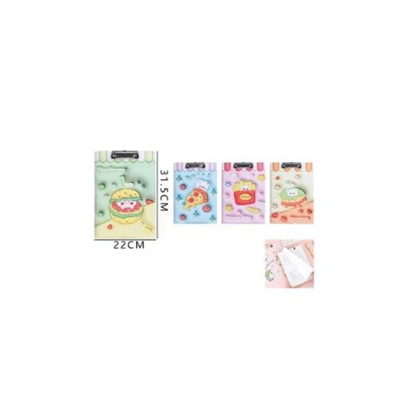 GENERICO - Tablero Con Pinza Food 22 31 5 Cm