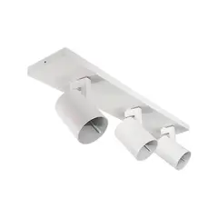GENERICO - Foco Spot LED Track Light 3xGU10 Blanco Incluye Ampolleta Fría