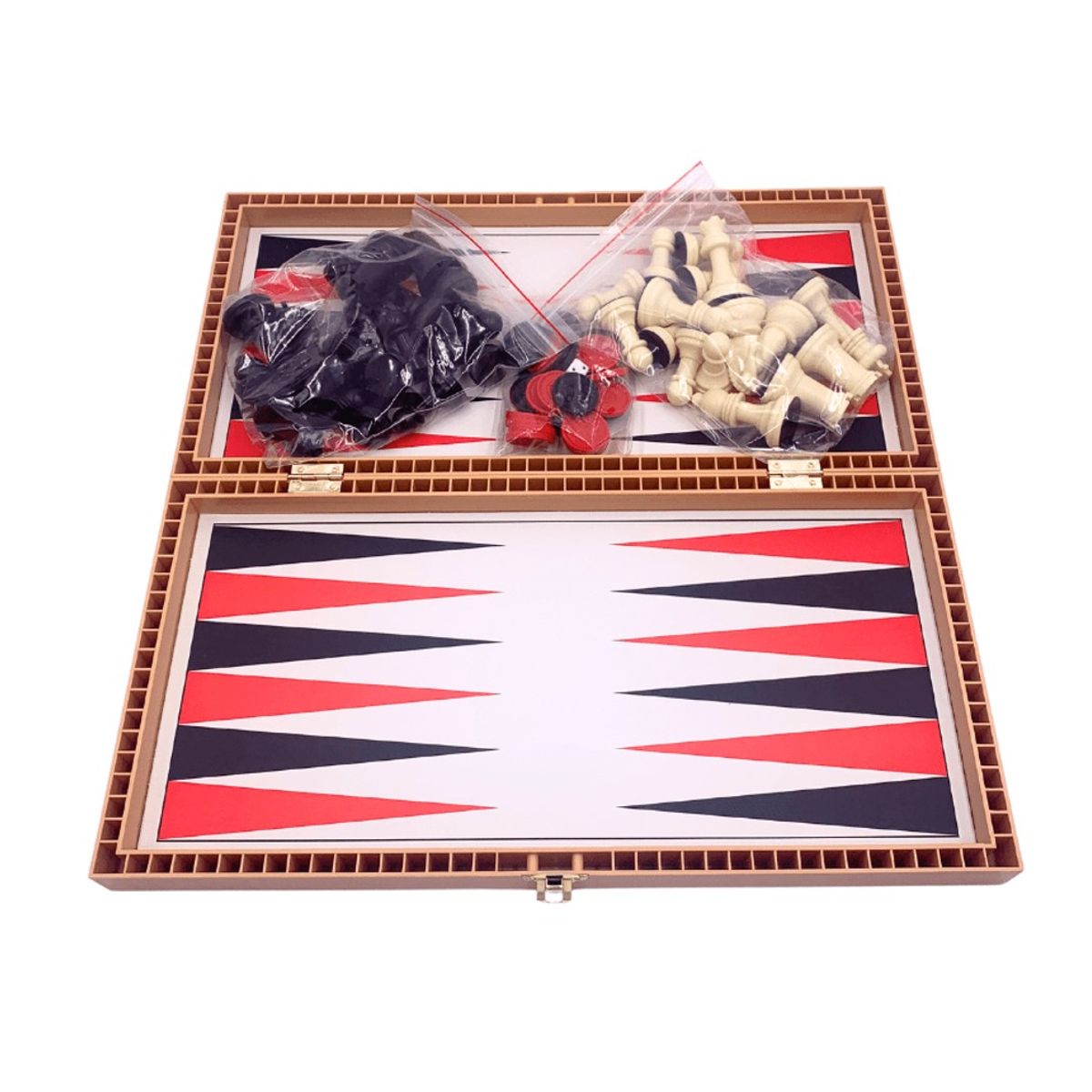 GENERICO - AJEDREZ DE MADERA 3 EN 1
