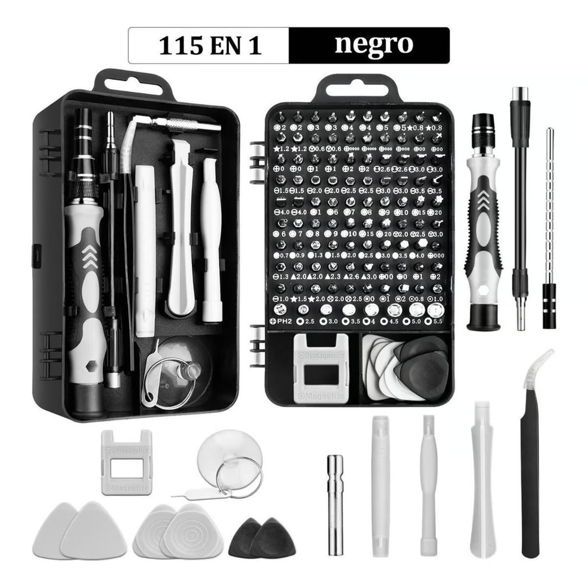 GENERICO - Juego De Destornilladores De Precisión 115 En 1 con Accesorios