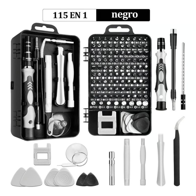 GENERICO - Juego De Destornilladores De Precisión 115 En 1 con Accesorios