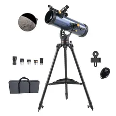 NOVYSTOR - Telescopio Profesional Astronómico 114/1000 Alta Definición