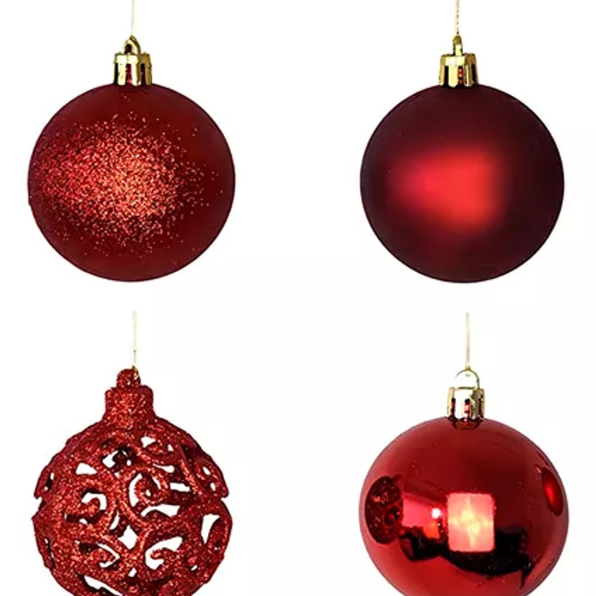 GENERICO - Pack 24 Esferas Navideñas Bambalinas Decoracion Navidad