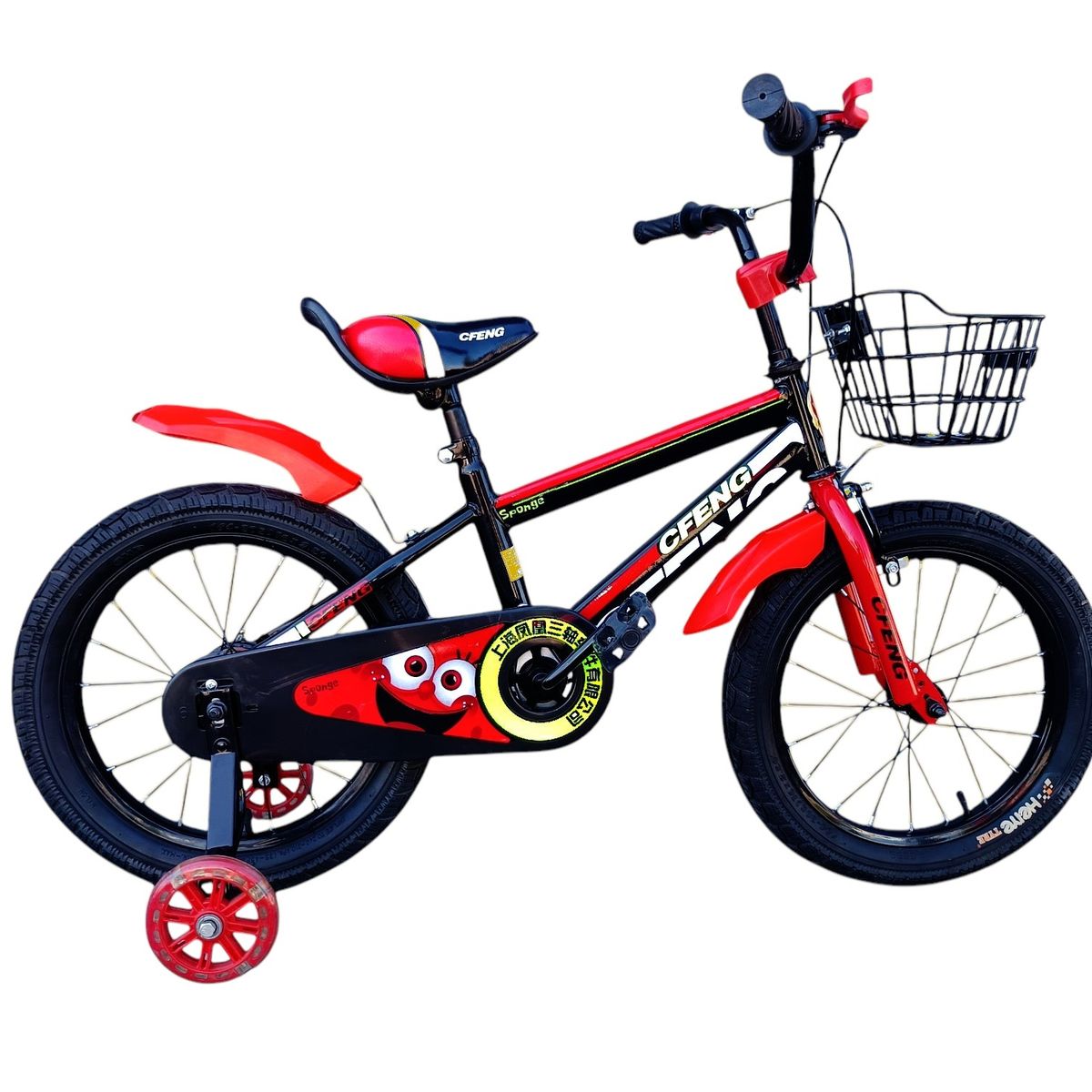 GENERICO - Bicicleta Infantil Aro 16 Cfeng Rojo