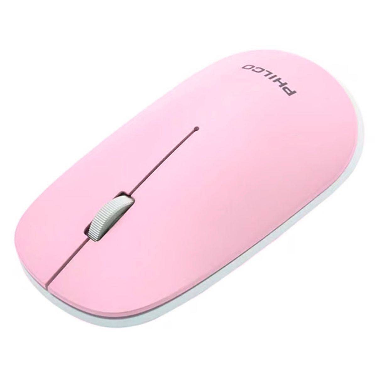 PHILCO - Mouse Inalámbrico Portátil Receptor USB Philco Rosado