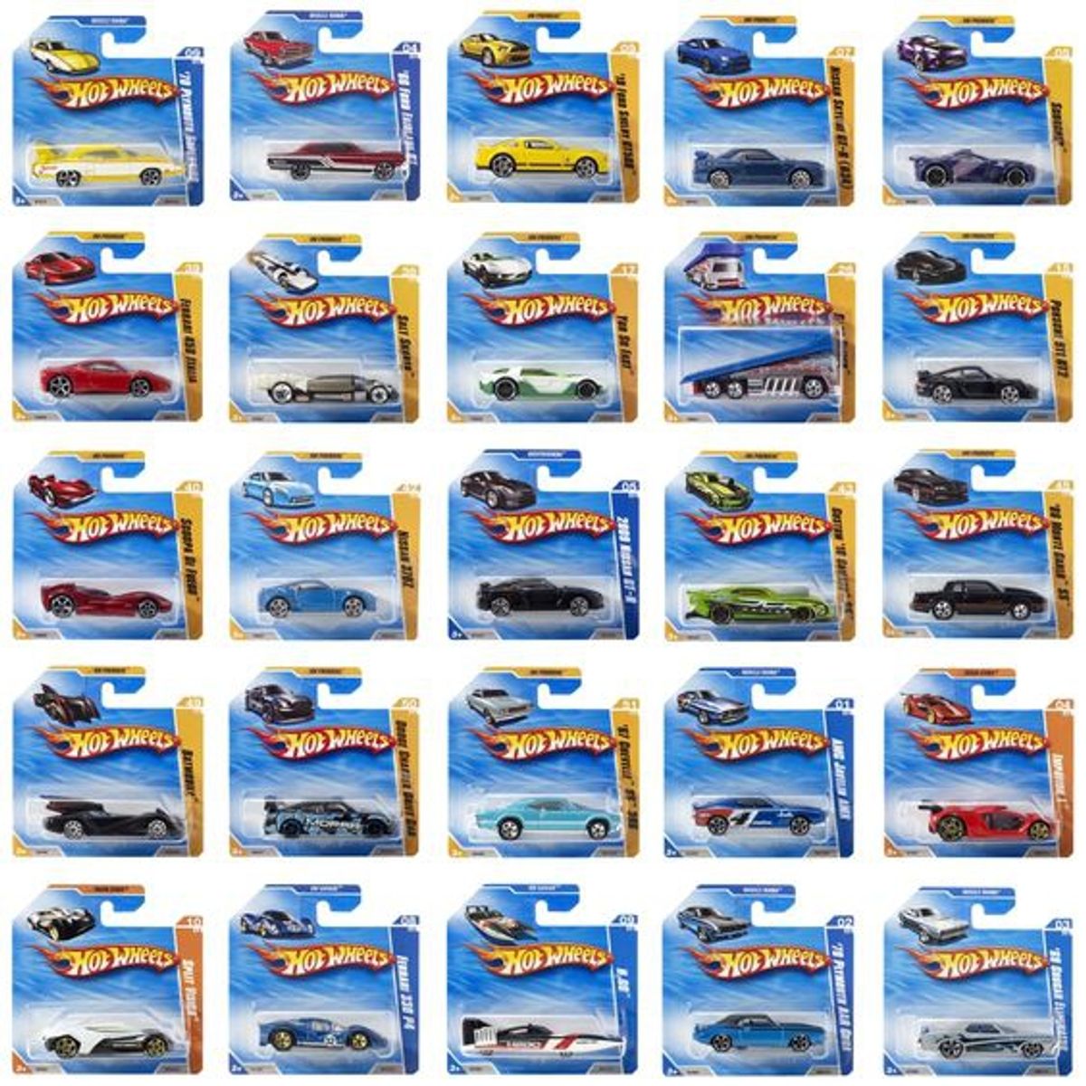 MATTEL - MATTEL 5785 VARIOUS HOT WHEELS VEHICLES IN SCALE 1/64