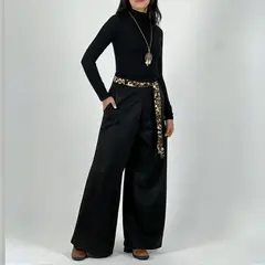 ARRAKASTA - Pantalón de gamuza con cinturón