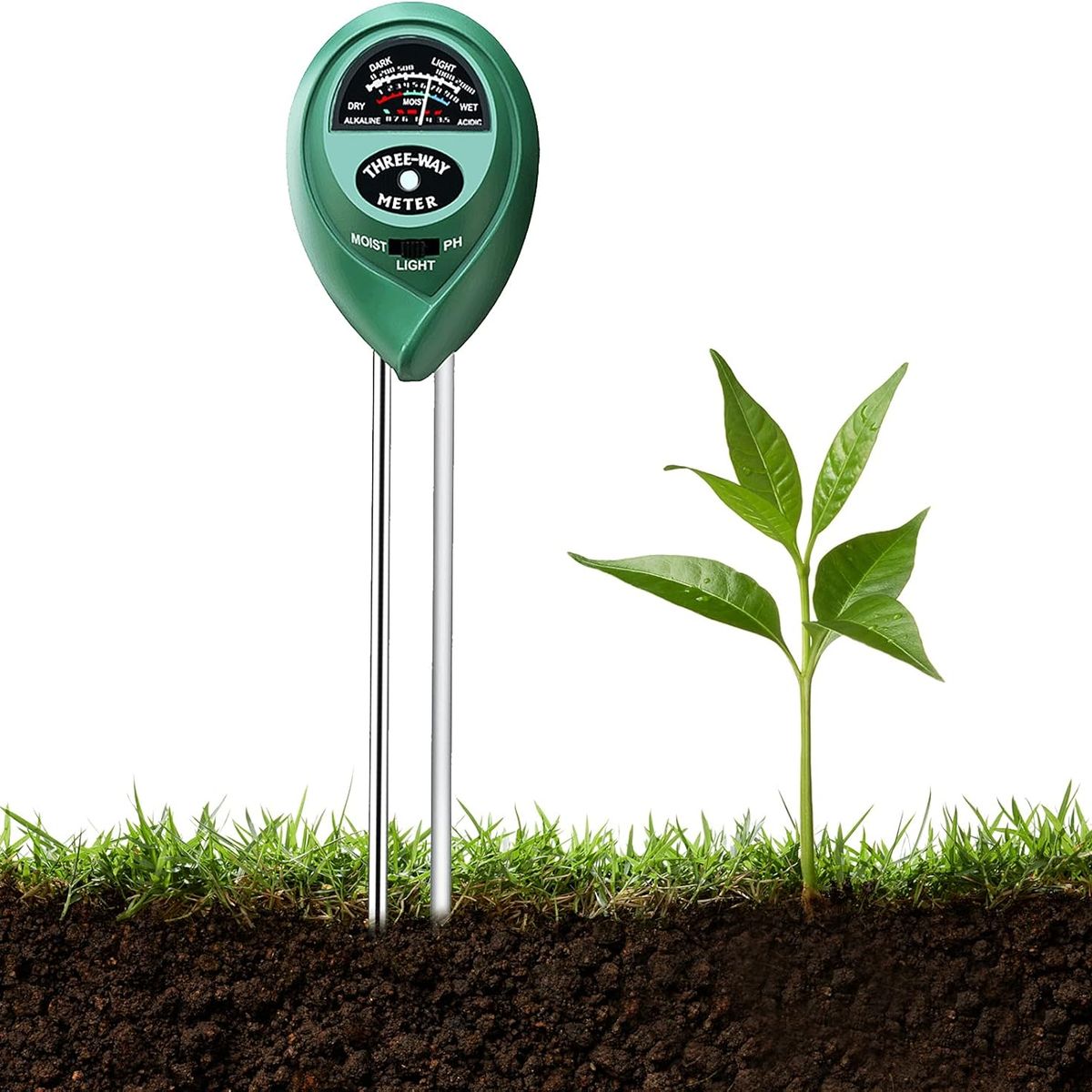 KUANGYE - Herramienta Medidor De Humedad PH Del Suelo Jardin Plantas