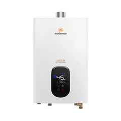 MADEMSA - Calefont Gas Licuado 10 Litros Tiro Forzado Modulante Forced 10 Eco GL Blanco