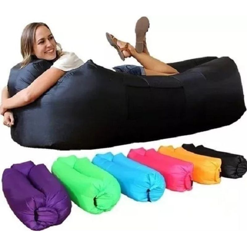 GENERICO - Sofa Sillón Inflable Tumbona Banano Camping Playa