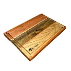 KOYAM - Tabla cortar de maderas nativas Hecha a Mano,