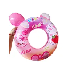 GENERICO - Flotador Mini Rosado Con Confeti Interno + 3 Años (60x25cm)