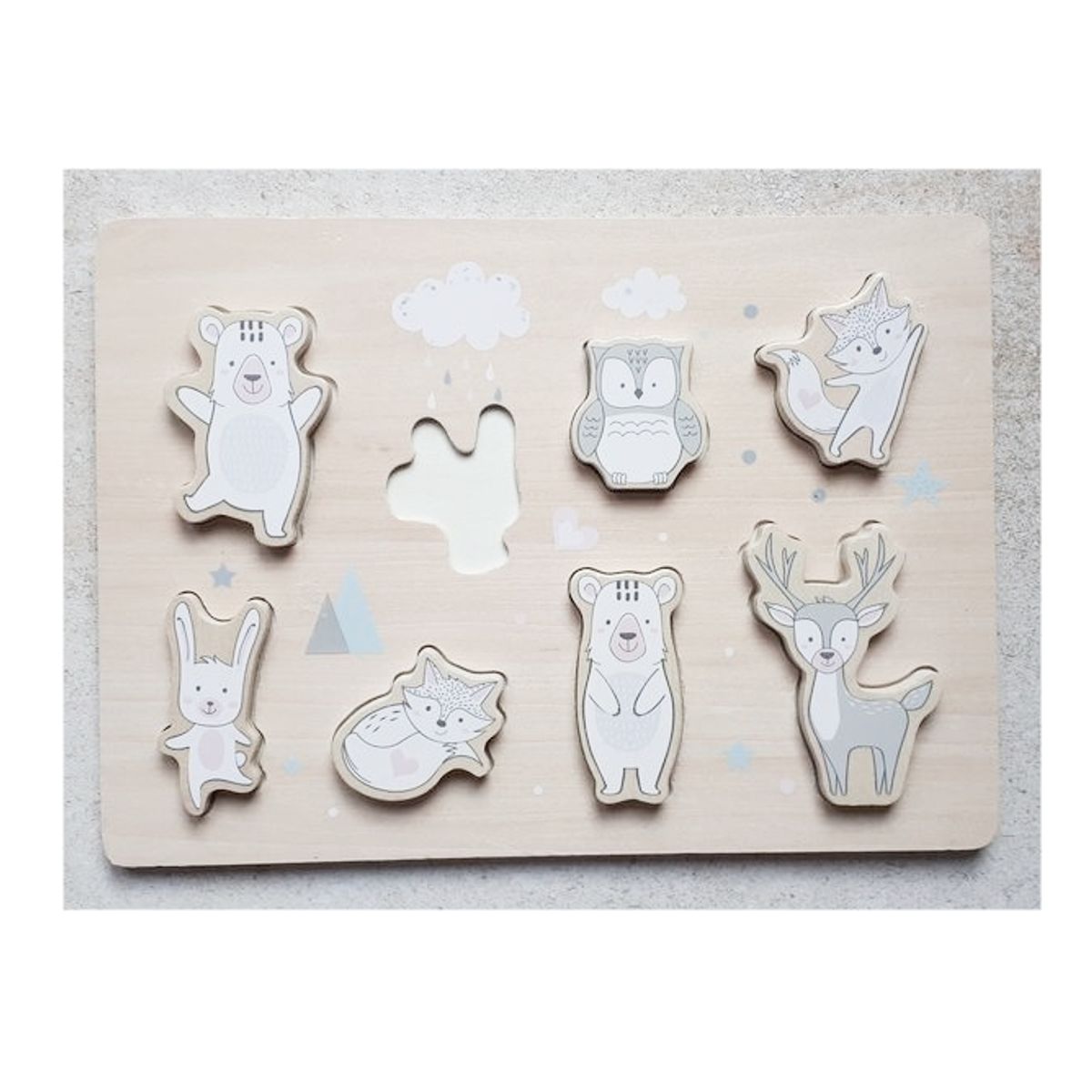 PLAYTIVE JUNIOR - Tablero de habilidades de madera Montessori