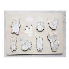 PLAYTIVE JUNIOR - Tablero de habilidades de madera Montessori