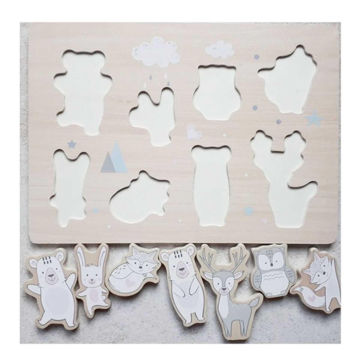 PLAYTIVE JUNIOR - Tablero de habilidades de madera Montessori