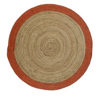 Alfombra Yute Red. Cancun 150X150 Naranjo