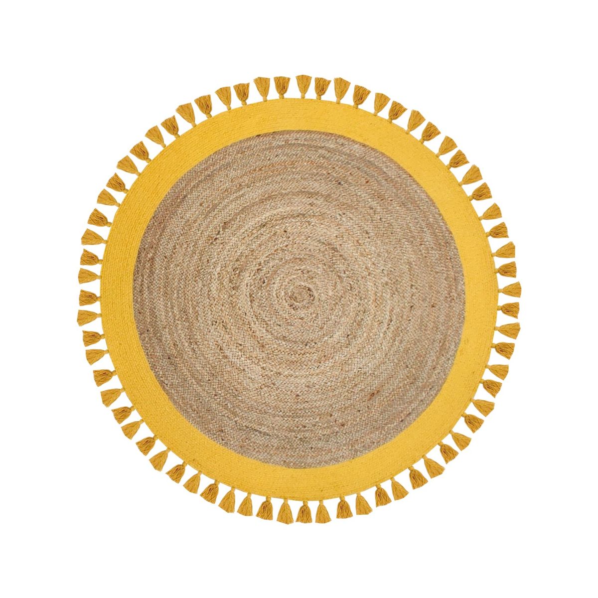 DIB - Alfombra Yute Redonda Malibu 150X150 Amarillo