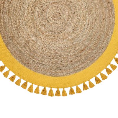 Imagen 2 del producto Alfombra Yute Redonda Malibu 150X150 Amarillo