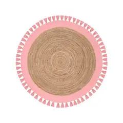 DIB - Alfombra Yute Red Malibu 150X150 Rosa