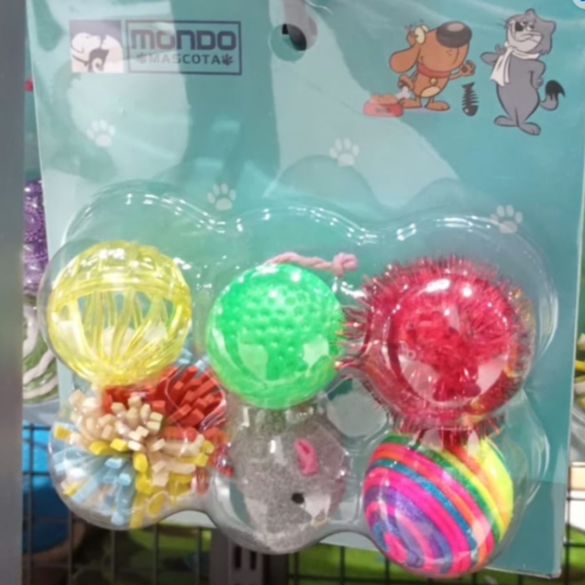 GENERICO - Juguete Para Gato Set 6 Pelotas Mascotas