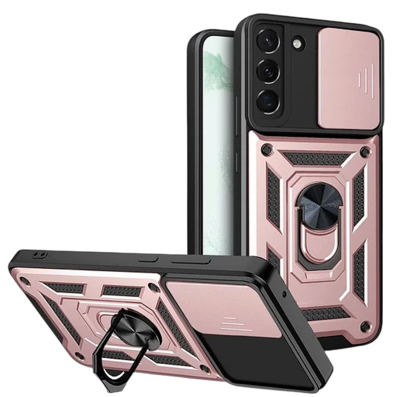 GENERICO - Carcasa Armor Anillo Para Samsung S23 - Rosado