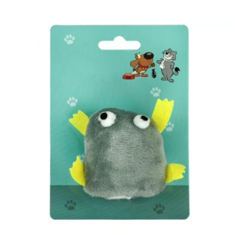 GENERICO - Juguete Para Gato En Forma De Rana Mascotas Gris