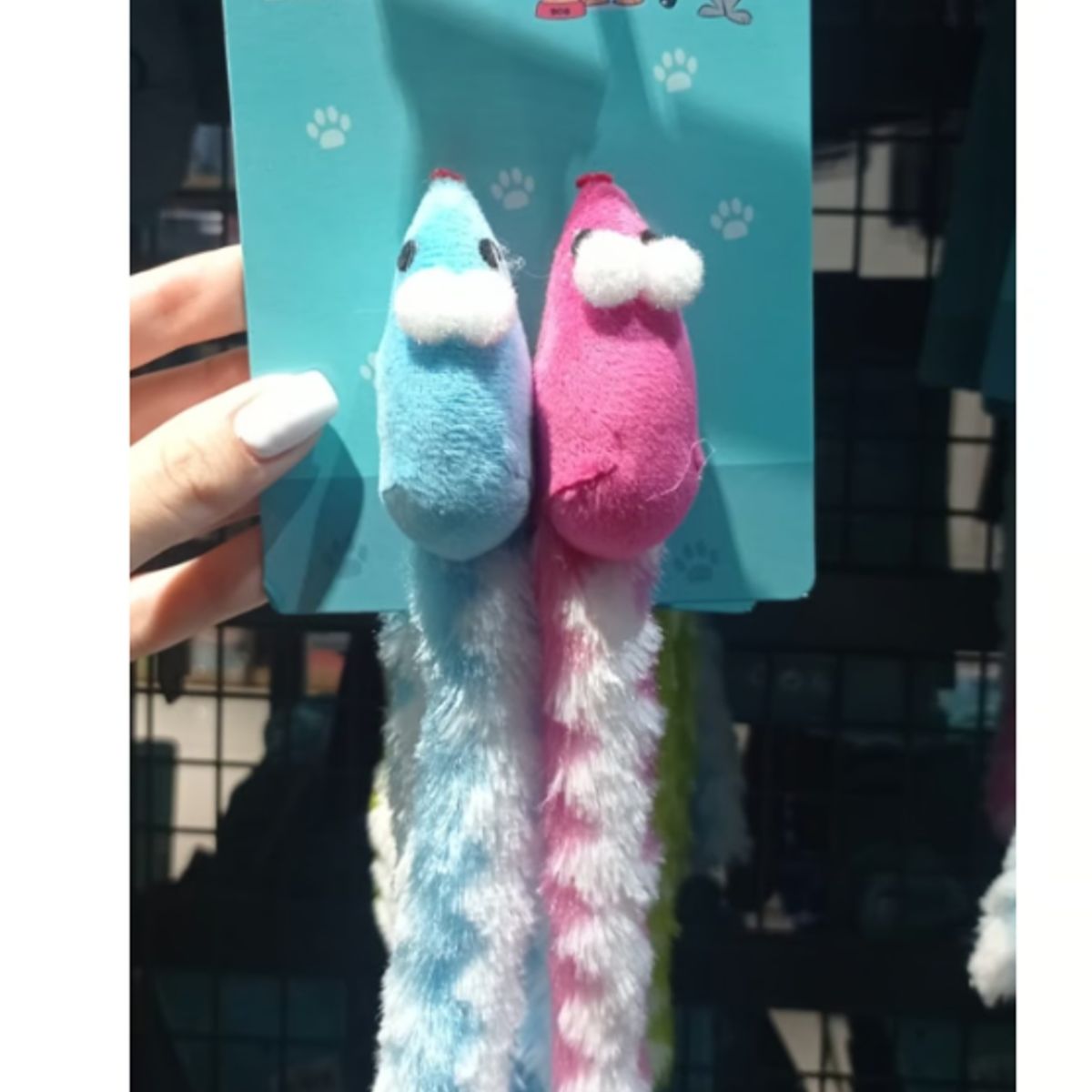 GENERICO - Juguete Para Gato Forma Raton 2 Unidades Con Cola