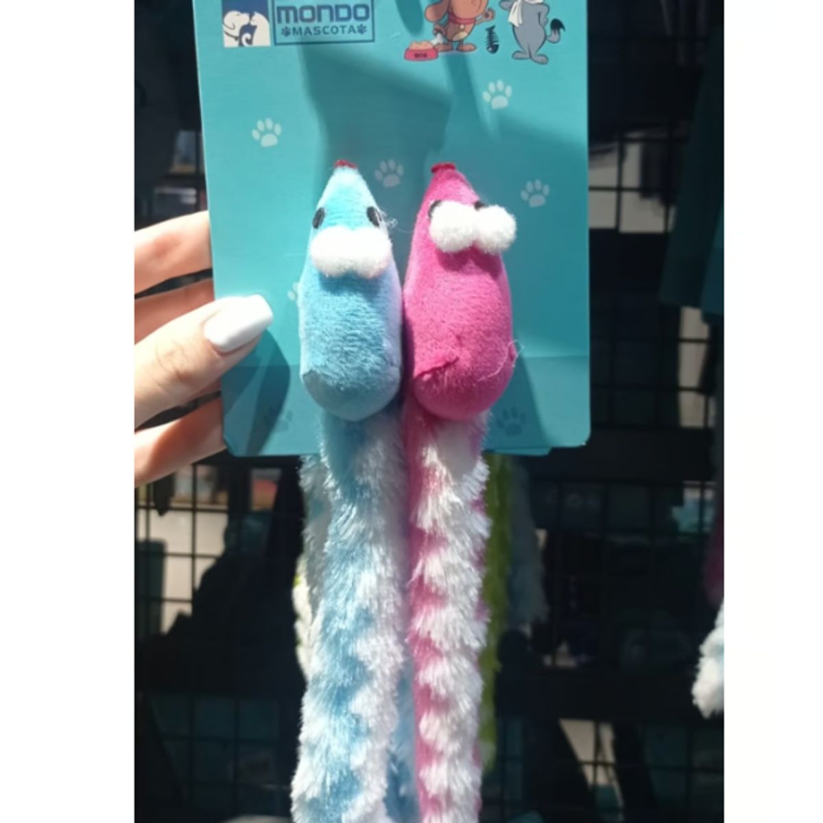 GENERICO - Juguete Para Gato Forma Raton 2 Unidades Con Cola