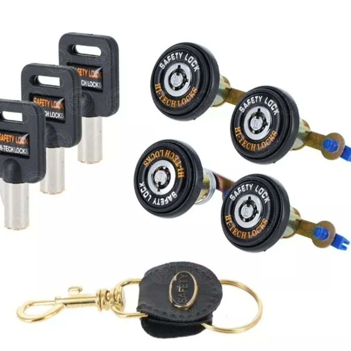 GENERICO - Chapa De Auto de Seguridad Universal Para 4 Puertas