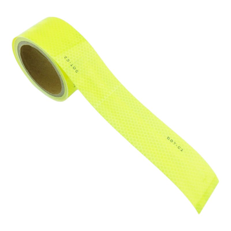 GENERICO - pack 2 Cinta Reflectante De Seguridad Amarilla Fluorescente