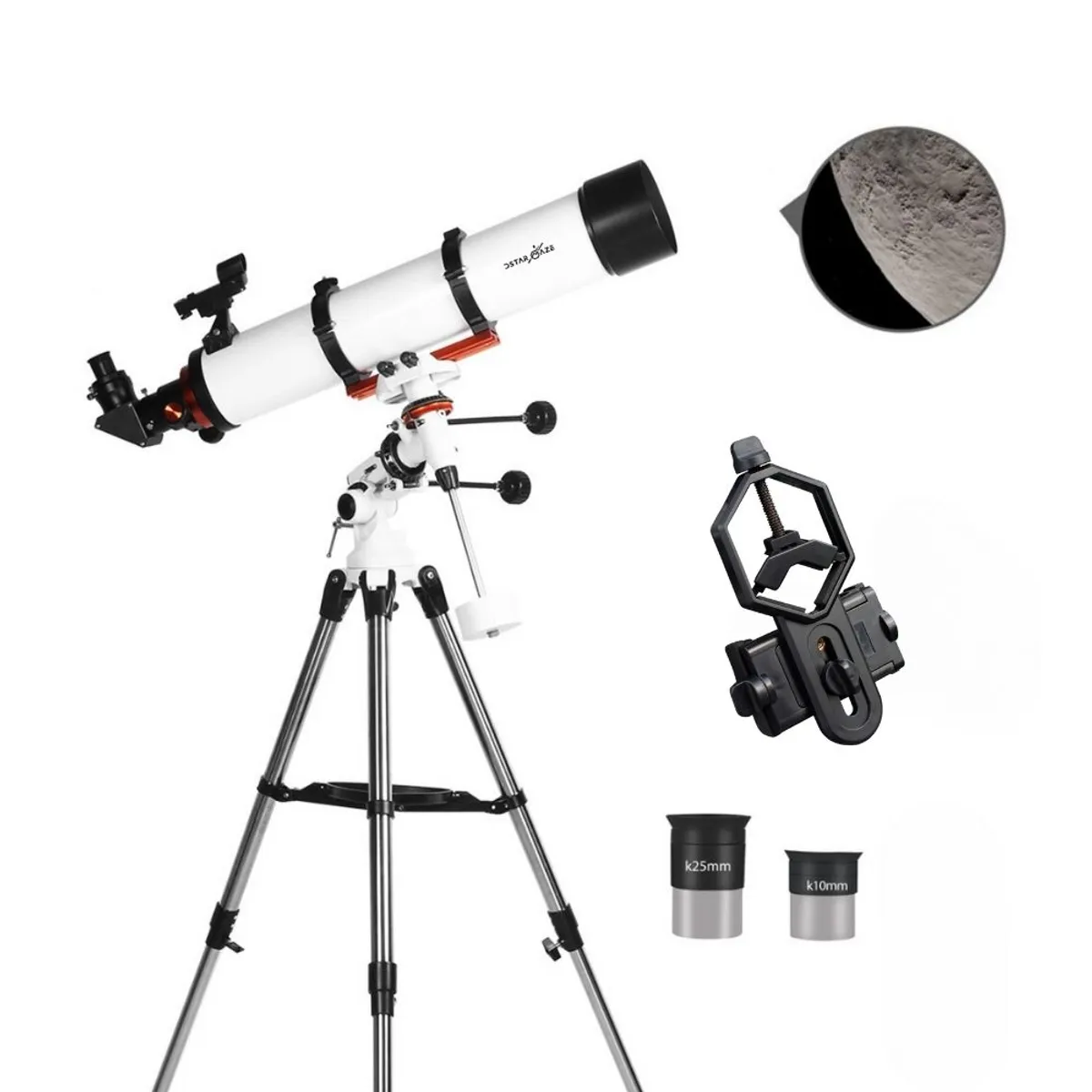 NOVYSTOR - Telescopio Astronómico Refractor 120900-R Portátil