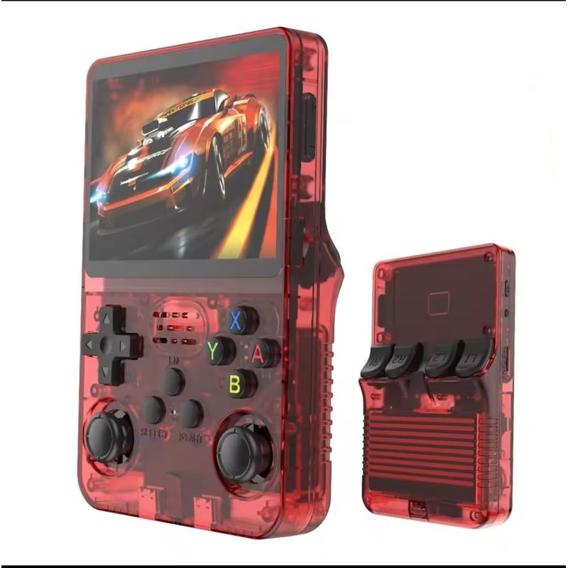 GENERICO - Consola Portatil Retro Game R36S 64GB Color Rojo