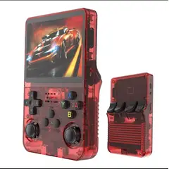 GENERICO - Consola Portatil Retro Game R36S 64GB Color Rojo