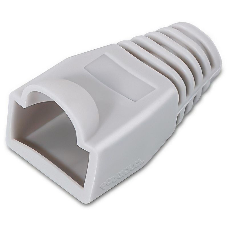 GEN - Funda Capuchon Conector de Red RJ45 Goma Protector 5 Unidades - Gris