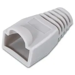 GEN - Funda Capuchon Conector de Red RJ45 Goma Protector 5 Unidades - Gris