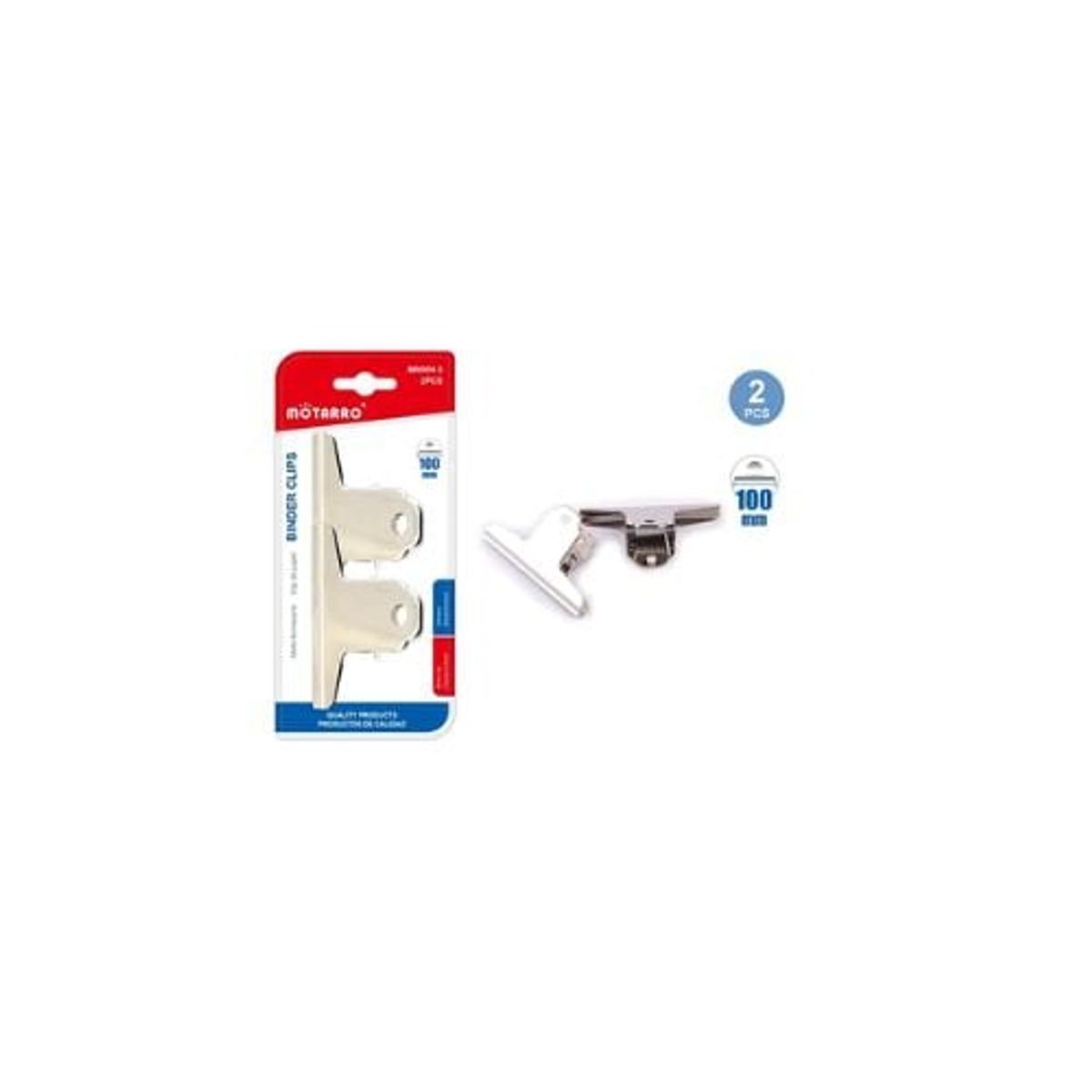 GENERICO - Clip De Papel 100 Mm 2 Pcs