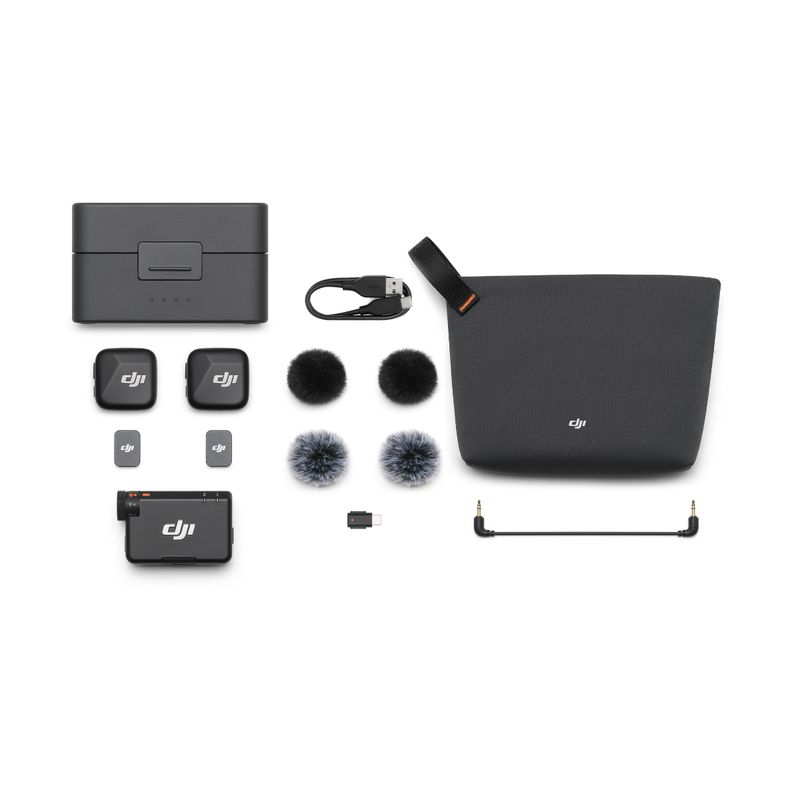 DJI - Micrófono DJI Mic Mini (2 TX + 1 RX + Charging Case)