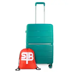 SWISS BAG - Maleta mediana Xpos verde + morral de regalo