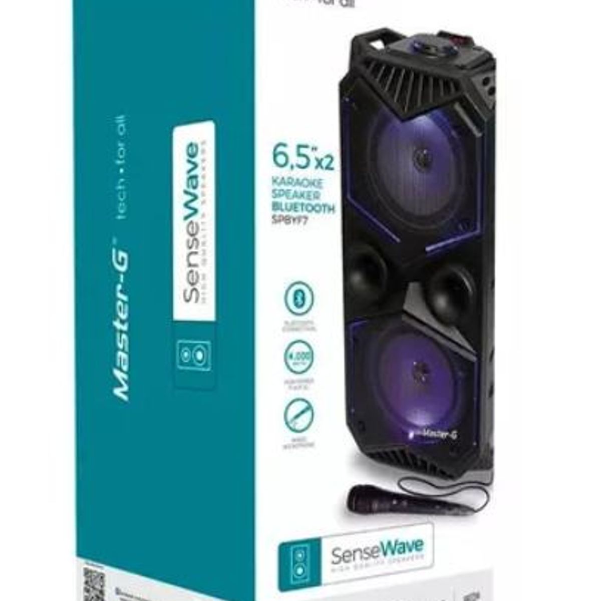 PARLANTE MASTER G SPBYF7  Portátil con Bluetooth Master-G, 400W, marca GENERICO - Foto Principal