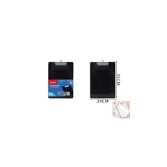 GENERICO - Tablero Con Pinza Negro 24 35 Cm