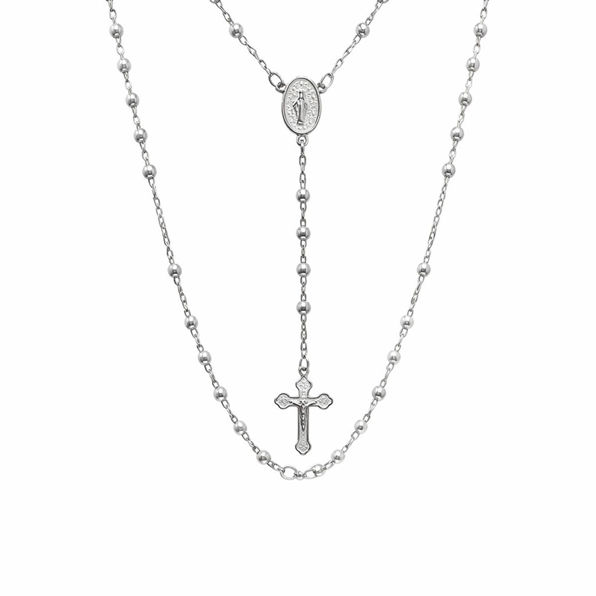 JOYAS MYTOKE - Rosario Hombre 60 cm Plata Fina 950 Religioso