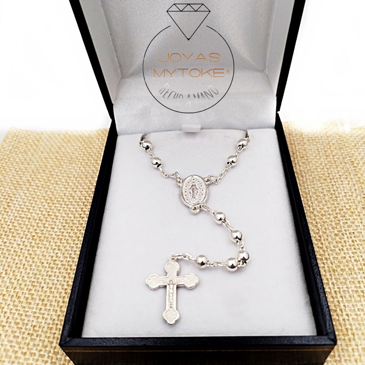 JOYAS MYTOKE - Rosario Hombre 60 cm Plata Fina 950 Religioso