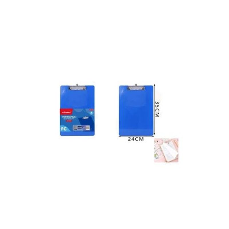 GENERICO - Tablero Con Pinza  Azul 24 35 Cm