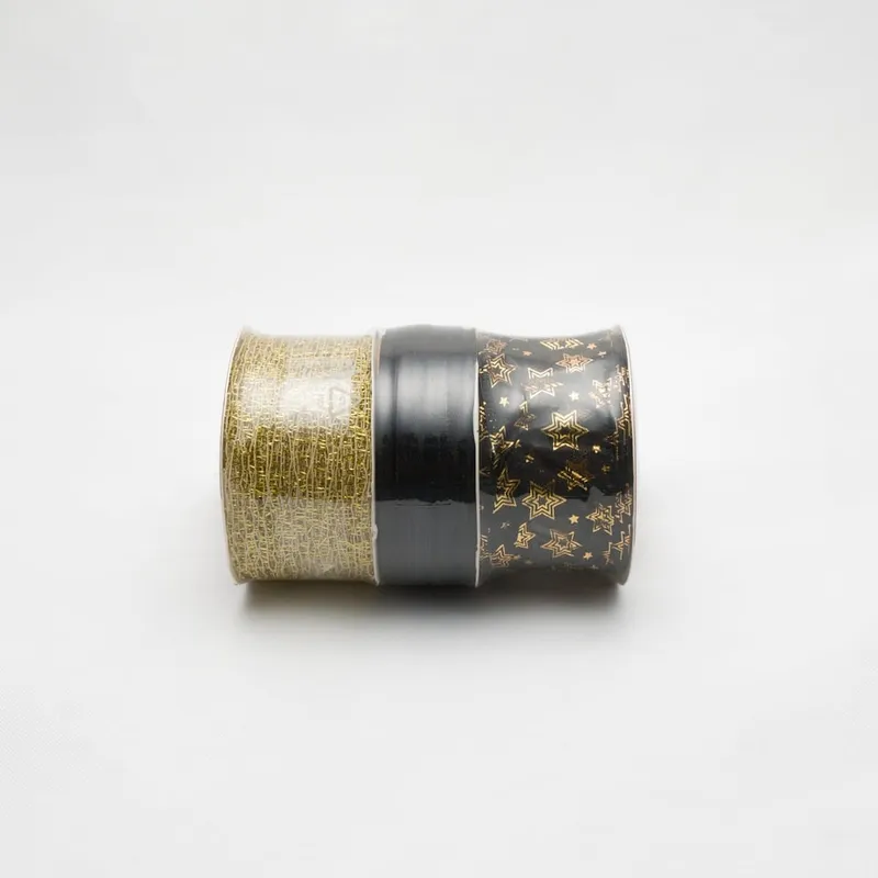 GENERICO - TRIO DE CINTAS DE TELA ALAMBRE-NEGRA