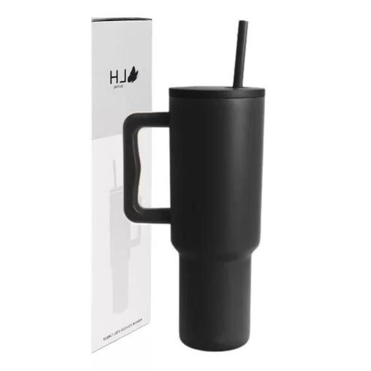 GENERICO - Vaso térmico mug 1200 lt acero inoxidable negro